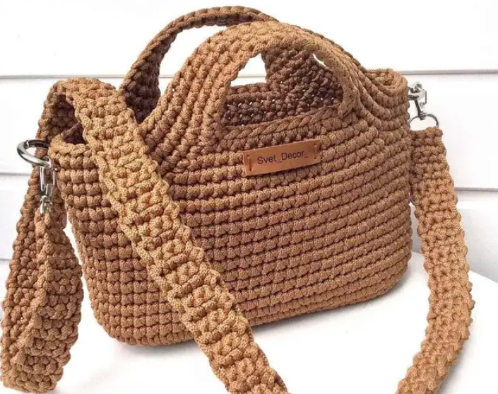 Трикотажна пряжа та шнури для макраме для сумки