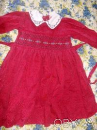 Продам платье на девочку красное с белым вортничком на 4-6 лет - 50 грн. 
Джинс. . фото 3