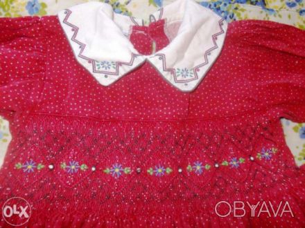 Продам платье на девочку красное с белым вортничком на 4-6 лет - 50 грн. 
Джинс. . фото 1