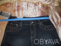 ПРодам джинсовую юбку на девочку подростка. 
Все замеры указаны на фото
Пересы. . фото 3