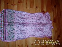 розовое платье, выполненное в японском стиле, размер 44-46, приталенное, сзади н. . фото 2