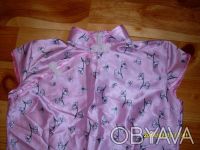 розовое платье, выполненное в японском стиле, размер 44-46, приталенное, сзади н. . фото 3
