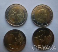Обиходные двухевровые монеты Монако. 85грн за штуку.. . фото 2