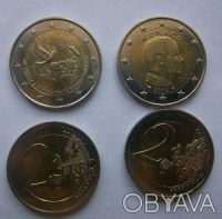 Обиходные двухевровые монеты Монако. 85грн за штуку.. . фото 3