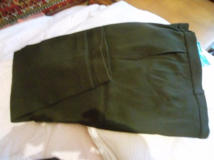 брюки темно-темно серого цвета, тепленькие. пояс на крючке-застежке и молнии, на. . фото 4