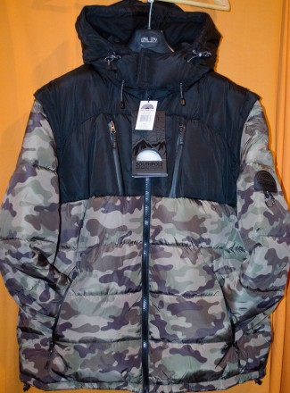 Очень теплая брендовая куртка парка Southpole Antarctic Expedition 4 в 1 , приве. . фото 4
