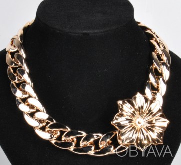 НОВИНКА! Стильное женское ожерелье в виде массивной золотой цепи, специальный ко. . фото 1