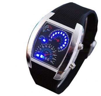 Стильные часы "Спидометр" со светодиодной подсветкой имеют оригинальный и модный. . фото 7