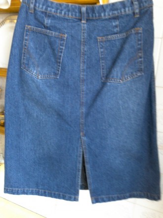 Спідниця (юбка) джинсова, розмір- 48/50 (44/L), довжина- 63см, талія -82/84 см,с. . фото 3