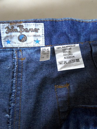 Спідниця (юбка) джинсова, розмір- 48/50 (44/L), довжина- 63см, талія -82/84 см,с. . фото 5