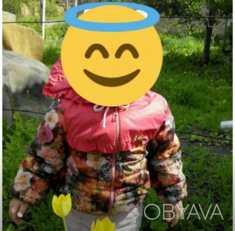 Демисезонная курточка ( весна-осень ) для девочки на 1-2 годика! На курточке ест. . фото 1