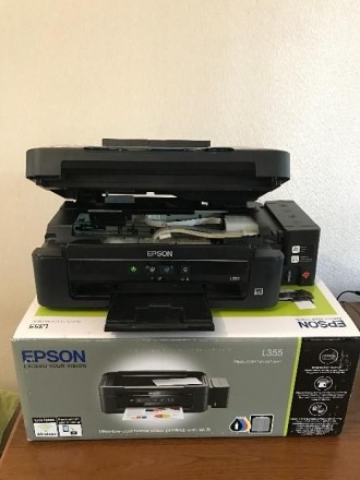 Продам МФУ EPSON L350/L355 (есть 3 штуки), лучший в своем классе Принтер/Копир/С. . фото 3