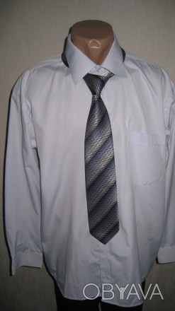 Рубашка мужская бледно-голубого цвета.Размер ворота 41, рост 176-182. Производст. . фото 1
