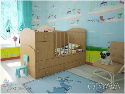 Детская кровать "Mila" от компании Lanami – это трансформер, который по своей ун. . фото 1
