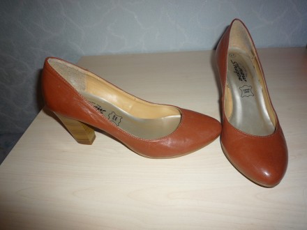 Продам очень красивые, классические, полностью кожаные женские туфли. Цвет корич. . фото 7