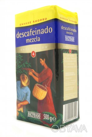 Кава мелена Hacendado Descafeinado Mezcla 500г 1/12 Іспанія
 
Мелена кава Hace. . фото 1
