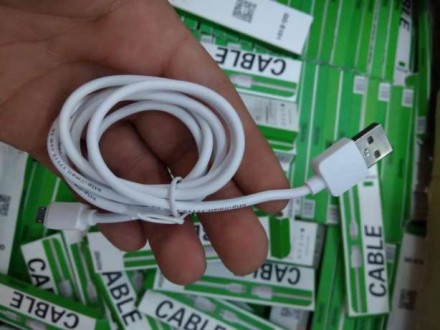 В наличии Micro USB кабели в нейлоновой обмотке (цвет Белый), длина 1м, 2а.Качес. . фото 3