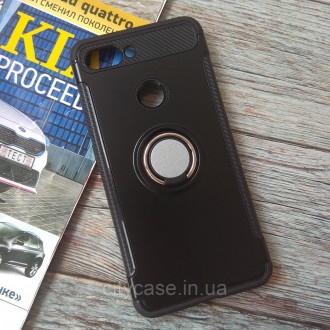 Противоударный чехол для Xiaomi mi8 lite - 
с магнитным кольцом подставкой 
Мы п. . фото 7
