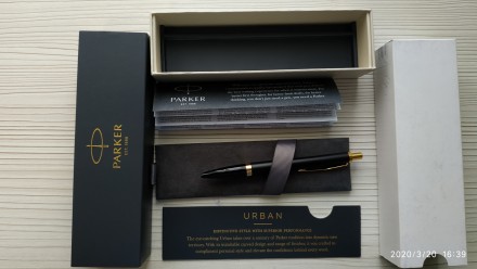 Продаю новую шариковую ручку Parker URBAN Muted Black GT ОРИГИНАЛ!
Данная модел. . фото 2