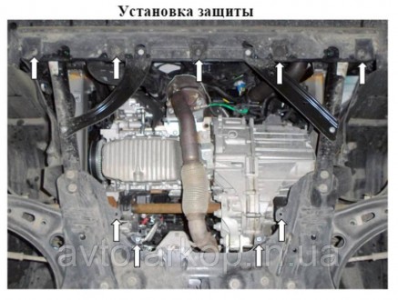  Защита двигателя и КПП для автомобиля:
 Jeep Compass (2017-) Кольчуга
Защищает . . фото 4