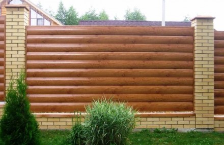 Металлический сайдинг Блок-Хаус «БРЕВНО» - имитация натуральных деревянных бреве. . фото 5