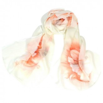 Шифоновый женский шарф (шарфик, платок, шаль). 
Приятный очень красивый!
Разме. . фото 6