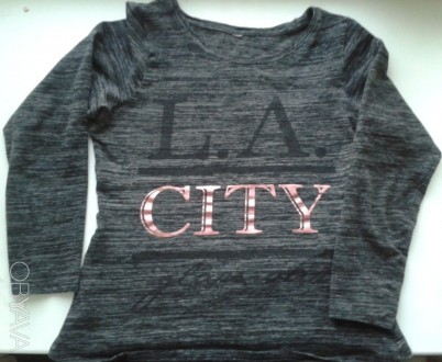 Плотная футболка с длинным рукавом L.A. city. MB Multiblu. Cостав 75% - хлопок, . . фото 1