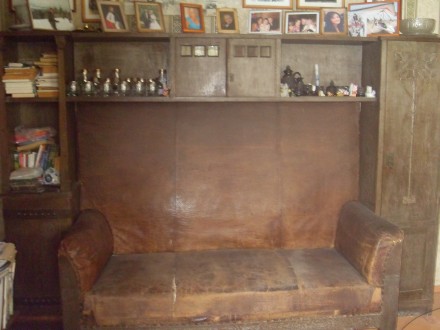 Антикварная мебель. Конец 19 века - КАБИНЕТ.(под реставрацию). В комплекте - сто. . фото 4