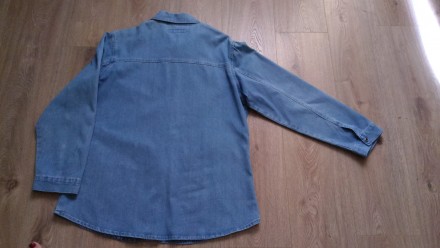Джинсовый костюм - рубашка + брюки, р.50(L). Замеры рубашки: длина - 73см, длина. . фото 5