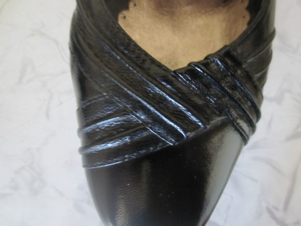 Продам туфли женские кожаные черные , б/у в отличном состоянии ( раза 2 надела -. . фото 3
