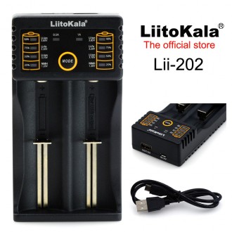 Описание:
LitoKala Lii- 202 предназначенное для зарядки NiMh/NiCd и Li-Ion акку. . фото 2