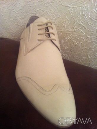 туфли мужские,размер 44 ,цвет беж,удобная колодка, производитель Польша. . фото 1