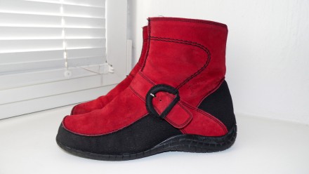 Ботинки Gabor&Jollys,деми, Германия
цвет красный,черный
натуральная замша + не. . фото 4