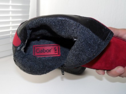 Ботинки Gabor&Jollys,деми, Германия
цвет красный,черный
натуральная замша + не. . фото 7