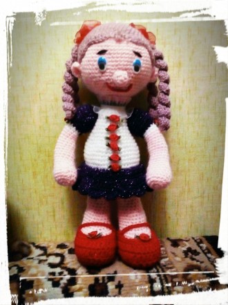 Эта милашка по имени Аленка связана крючком из серии куклы амигуруми в нутри сим. . фото 5