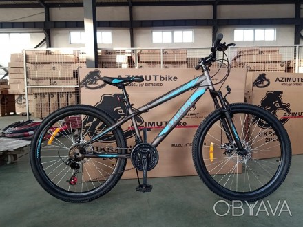 Горный одноподвесный велосипед Azimut Extreme с колесами 26 дюйма начального уро. . фото 1