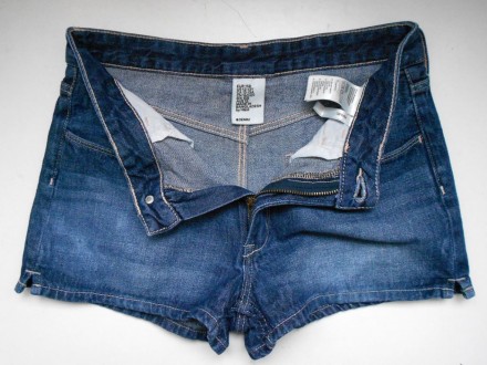 Синие джинсовые шорты на девочку H&M Denim  Made in Bangladesh.
Возраст:  12-13. . фото 6