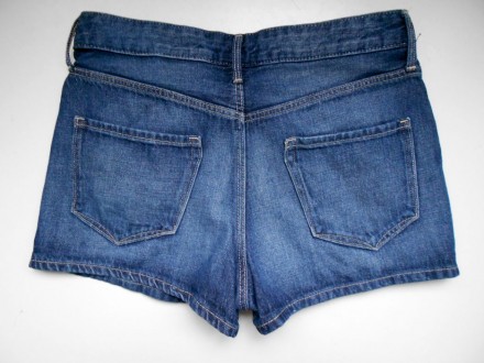 Синие джинсовые шорты на девочку H&M Denim  Made in Bangladesh.
Возраст:  12-13. . фото 3