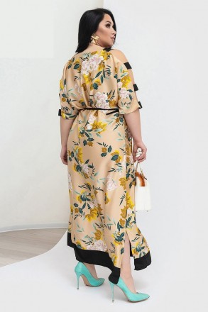 Платье DQ-7646
модель 1423
Размеры: 50-52, 54-56, 58-60, 62-64
 
Ткань шелк арма. . фото 4
