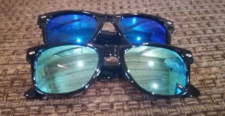 Зеркальный полароид. Детские солнцезащитные очки, полароид, зеркальные, высокое . . фото 4