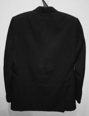 Пиджак черный двубортный, плечи 44 см, грудь 106 см, рукав 62 см, спина 73. . фото 3