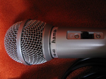 Микрофон для караоке Hama 46040 производства Германия. Кабель - 3 м. В наличии а. . фото 3