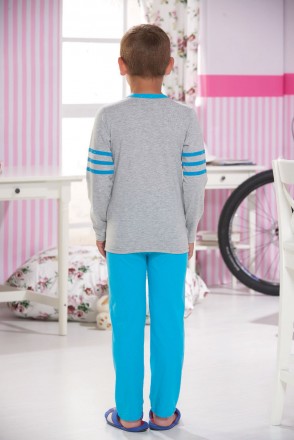 Пижамка Sevim на мальчика "велосипед"
-Состав: хлопок 100%
-Размер: 104, 140, . . фото 3