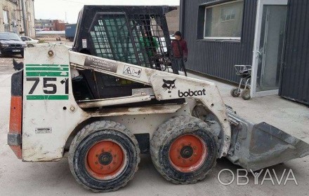 Мини погрузчик Bobcat 751, 2000 год, ~ 3300mh, шины ~ 40% , общий вес 2400 кг, к. . фото 1