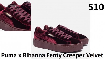 Puma x Rihanna Fenty Creeper Velvet
Royal/Purple
510 - для удобства и быстроты. . фото 2