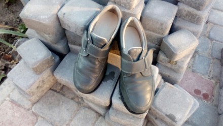 Кожаные качественные туфли, на широкую ногу, очень легкие, для проблемных ног, с. . фото 2