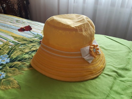 Новая шляпа панамка, подходит на возраст 8-13 лет.. . фото 2