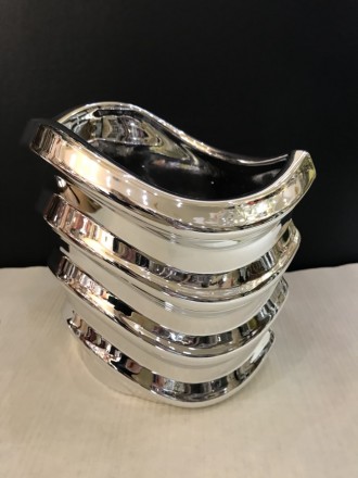 Ваза декоративная серебряная Волна. Харьков. фото 1