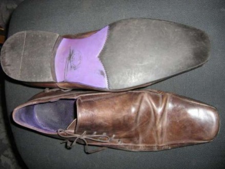 Продам туфли из натуральной кожи с эффектом потертости, подкладка тоже из натура. . фото 4