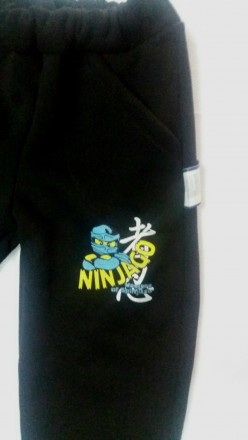 фото 2-3
 тёплые спортивные штаны "Ниндзяго".  
Ткань - трёхнить (Тёплый начёс. . фото 4